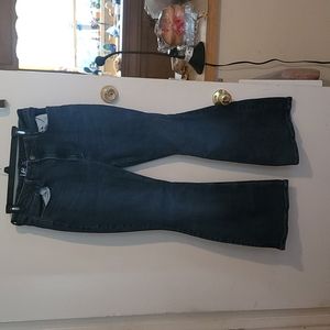 Junior jeans.  Flare leg.